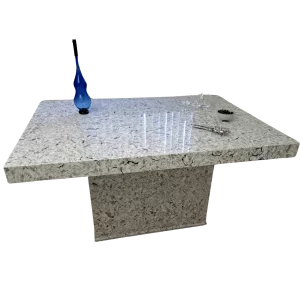 Bespoke quartz dining table made in Yorkshire
